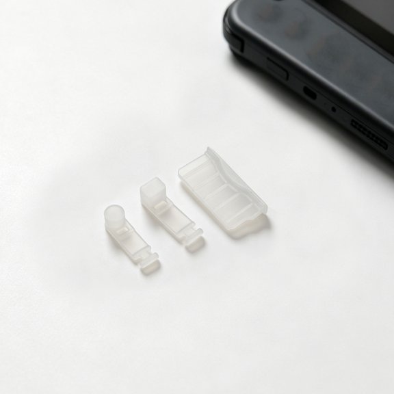 IMIKEYA 25Pcs Anti Dust Silicone Game Console Slot Plug Set White Nonconductive Material