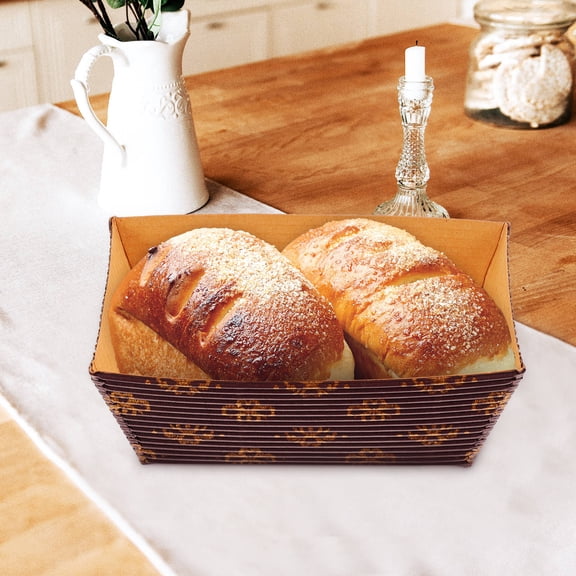IMIKEYA 25Pcs Multi Color Kraft Paper Bread Loaf Pans for Home Users and Party Organizers
