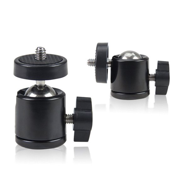 IMIKEYA Panoramic Damping Black with Smooth Locking Force for Tripods, 2 Pieces Set