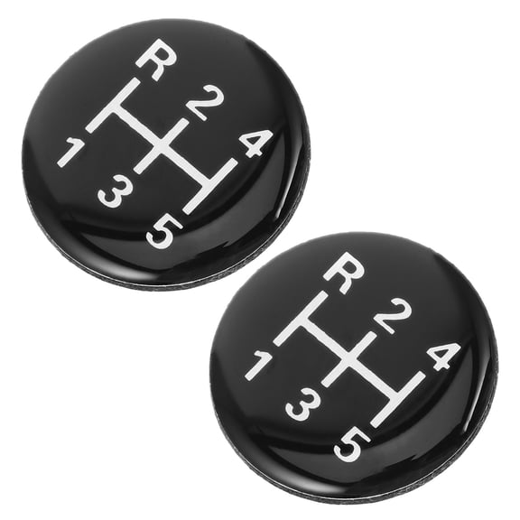 IMIKEYA 2Pcs Universal Manual Gear Shift Vinyl Decal Black Slip Resistant Design