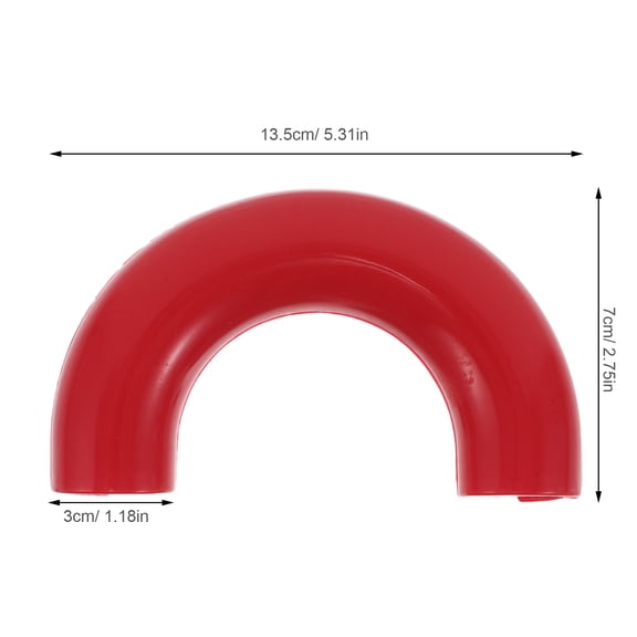 IMIKEYA 2-Pack Red Tow Trailer Hitch Guard Front Bumper Tow Hook Protector Cover