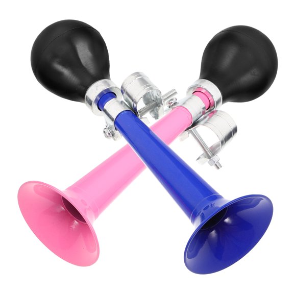IMIKEYA 2Pcs Hand Horn PVC Assorted Color Safety Alert for Cyclists