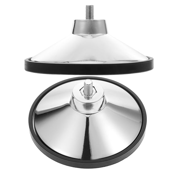 IMIKEYA 2Pcs Heavy Duty Silver Plastic Adjustable Table Feet Levelers for Dining Cabinet and Pool Tables