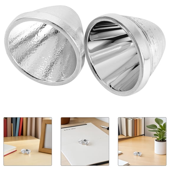 IMIKEYA 2-Pack Lightweight Flashlight Reflector Cups Replacement with High-Efficiency Heat Dissipation for Enhanced Performance