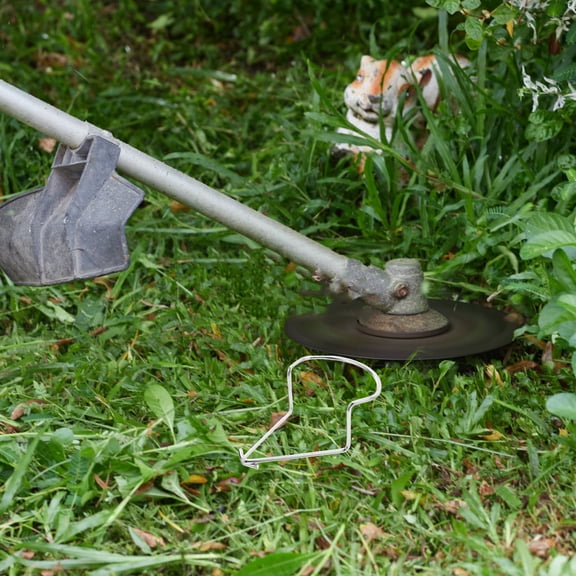 IMIKEYA 2Pcs Metal Grass Trimmer Guard for Lawn Mower Protecting Blades from Debris Damage