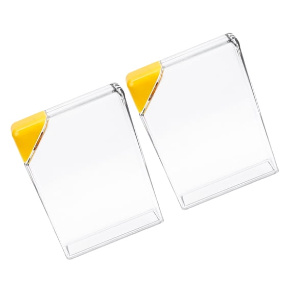 IMIKEYA 2Pcs Portable Slim Flat Plastic Water Flask with Unique Triangle Cap for Travel and Camping