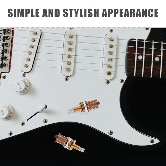 IMIKEYA 2Pcs Precision Long Knurled Split Shaft Guitar Pots for Smooth Volume and Tone Adjustment