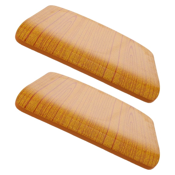 IMIKEYA 2Pcs Square Wooden Seat Boards for Barstool Replacement and Dining Chair Seat Repair Brown Finish