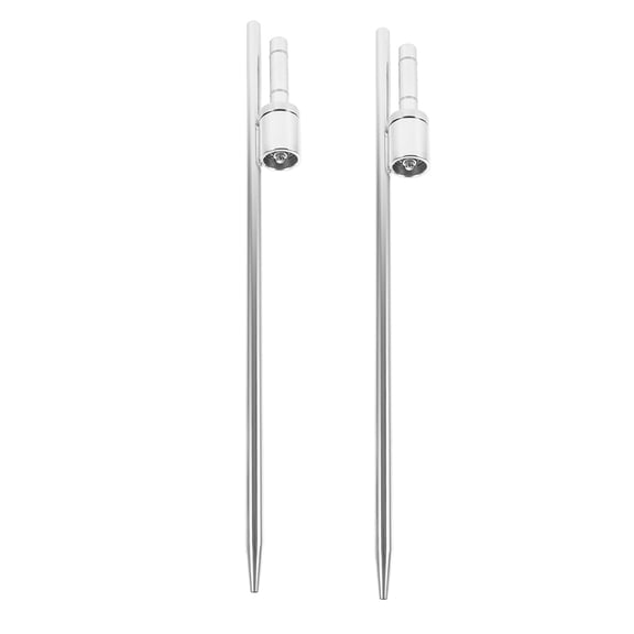 IMIKEYA 2Pcs Stainless Steel Flag Pole Ground Stake for Secure Anchoring in Yard Outdoor