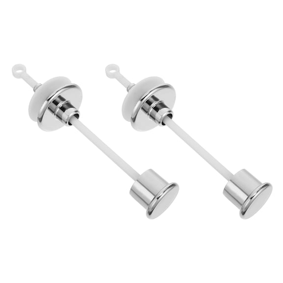 IMIKEYA 2Pcs Toilet Flush Button Replacement Kit Plated Silver Metal Push Button for Easy Water Saving