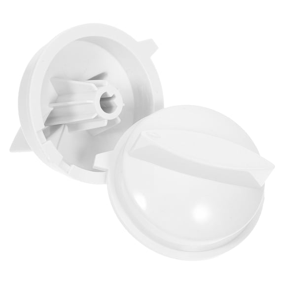 IMIKEYA 2Pcs Universal Microwave Control Knob White Plastic Adjustable Temperature Dial