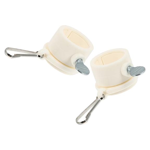 IMIKEYA Flagpole Rings Beige Weather Resistant Swivel for Garden Display 2Pcs
