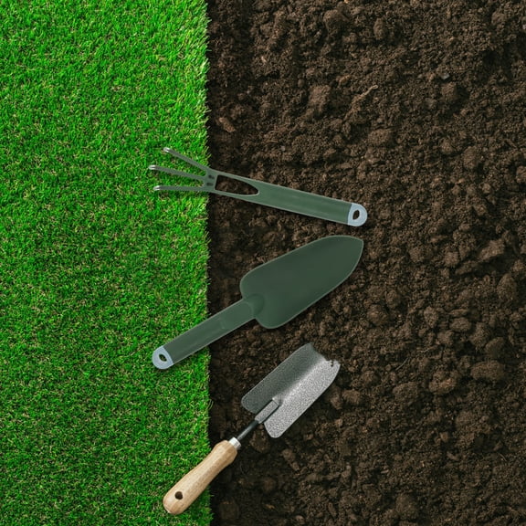 IMIKEYA Gardening Hand Tools, Green Plastic, Portable and Durable for Indoor and Outdoor, 2Sets
