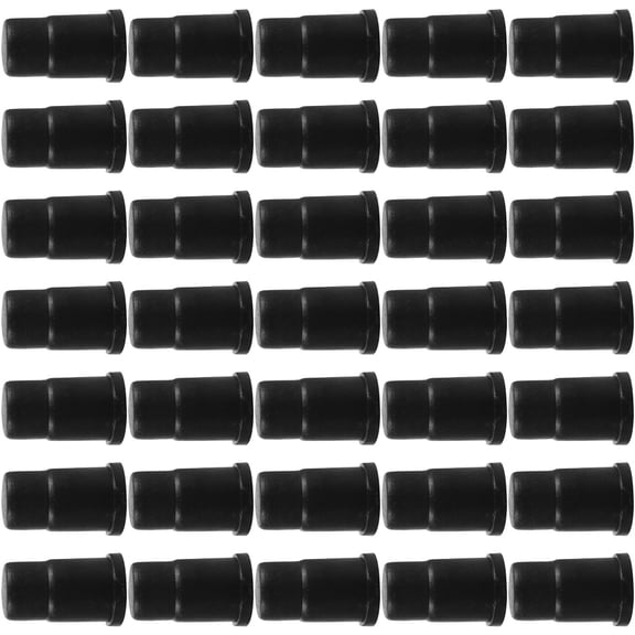 IMIKEYA 35Pcs Black Stem Caster Socket Inserts for Chair Legs and Wooden Furniture