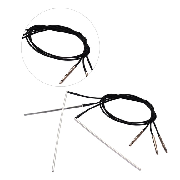 IMIKEYA 3Pcs Plated Silver Acoustic Guitar Piezo Pickup Cable High Instrument Parts