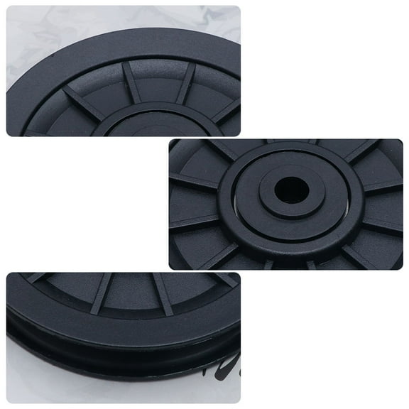 IMIKEYA Gym Accessories Wearproof Pulley Black for Fitness Equipment Lightweight 4Pcs