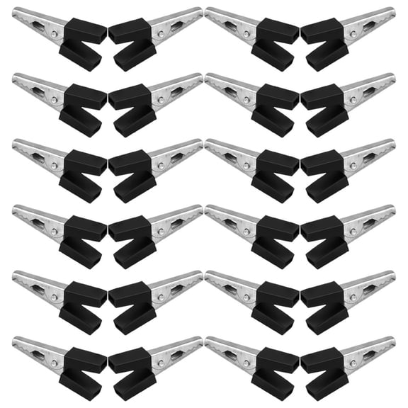IMIKEYA 40Pcs Black Bird Cage Lock Clips Iron Door Clamps Escapeproof Design for Home Use