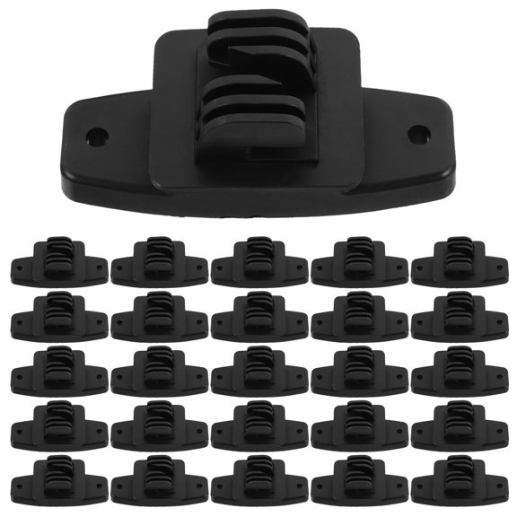 IMIKEYA 40Pcs Black Plastic Fence Post Insulators for Electric Wire Secure Outdoor Use