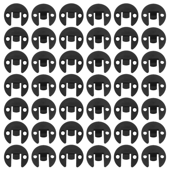 IMIKEYA 40Pcs Push in Furniture Panel Clips Black for Easy Cabinet and Shelf Installation