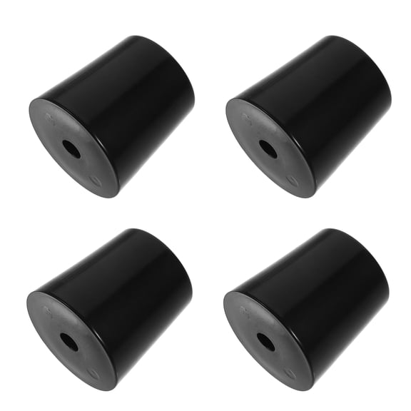 IMIKEYA 4-Pack Black PVC Automotive Bumper Guards for Trailer Door and Impact Resistance
