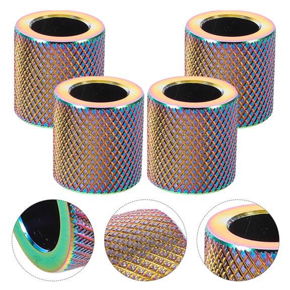 IMIKEYA 4-Piece Car Headrest , Multi-Color Aluminum Alloy Backseat Decor Accessory for Vehicle Interior