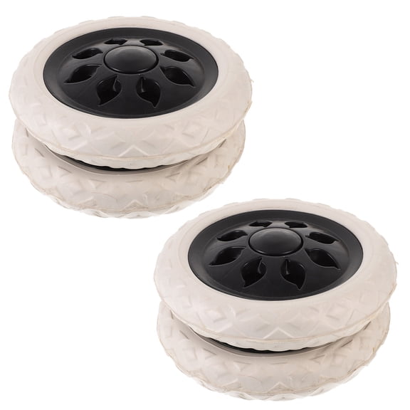 IMIKEYA 4Pcs Multipurpose Universal Wheel Replacement for Cart with Stable Structure in Black