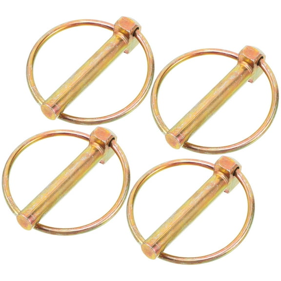 IMIKEYA 4Pcs Industrial Golden Lynch Pin Kit Spring Loaded Quick Release Heavy Duty Pins