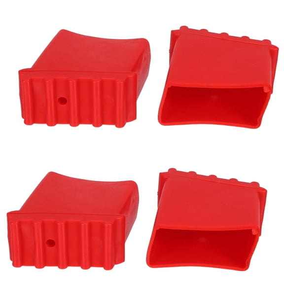 IMIKEYA 4Pcs Step Ladder Rubber Feet Replacement Red Ladder Foot Cushions for Multiple Surfaces