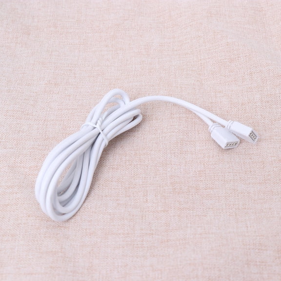 IMIKEYA 4Pcs White Light Strip Extension Cord with Flexible PVC for Rgb Smd 5050 3528 Lights