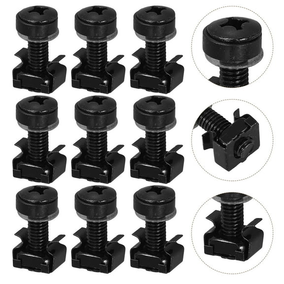 IMIKEYA 50 Sets Screws For Server Cabinet Mounting In IT Professionals Office Environment