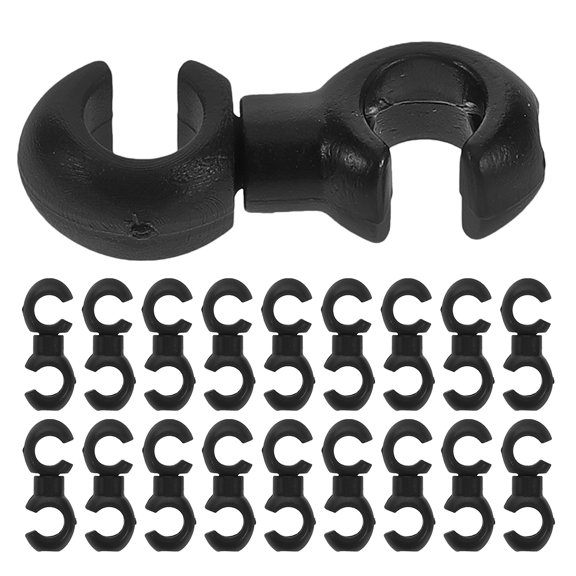 IMIKEYA 50Pcs Cycling Cable Clips Black Cable Fixing Clip for Bike Brake and Shift Control