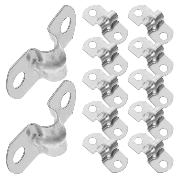 IMIKEYA 50Pcs Stainless Steel Plumb Saddle Clamps for Tube Pipe Brackets with Rigid Secure Holder