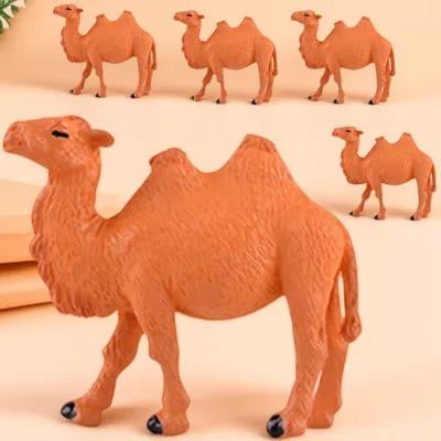 IMIKEYA 5Pcs Camel Figures Resin Tiny Camel Shape Educational Homeowners