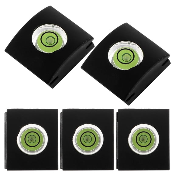 IMIKEYA 5-Pack Camera Flashlight Hot Shoe Covers with Built- Level for Precise and Stable Photography