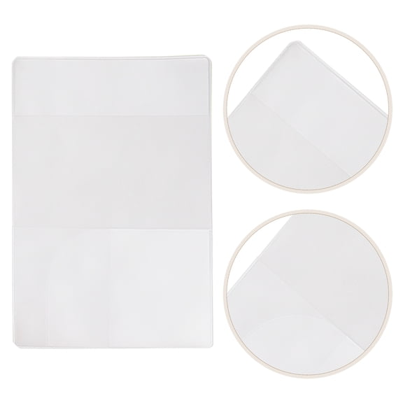 IMIKEYA 5Pcs Transparent Passport Protective Sleeve Made of Premium Thicken PVC Material