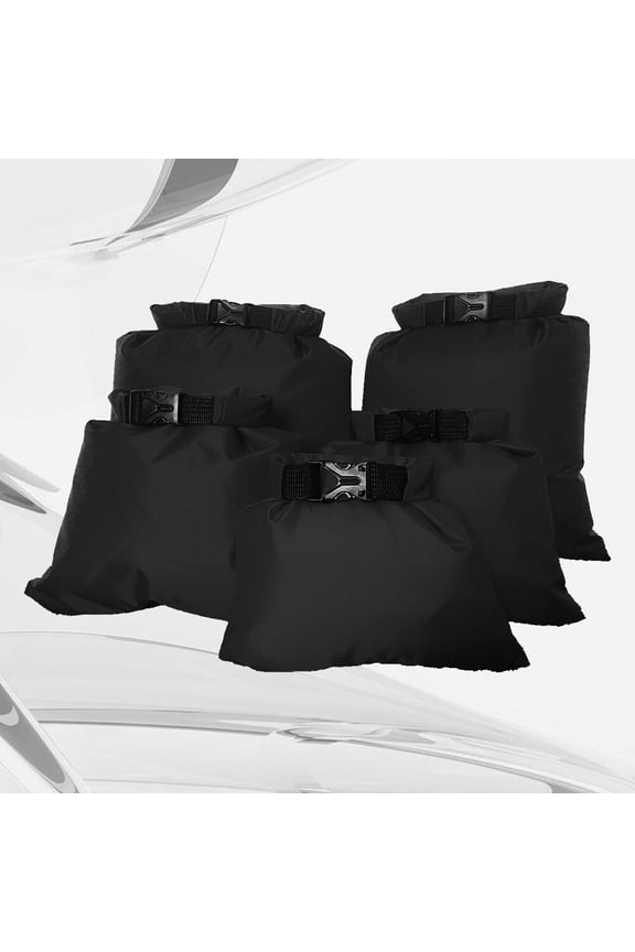 5-Pack Drift Bags in Black for Secure Storage of Electronics, Clothes, and Outdoor Gear