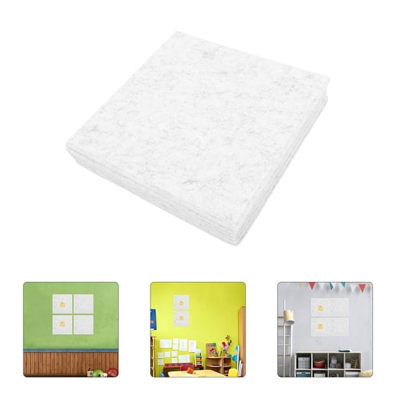 IMIKEYA 6Pcs Felt Cork Boards Grey for Wall Hanging Message Display and Acoustic Paneling