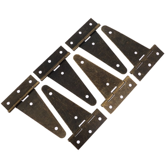 IMIKEYA 6Pcs Rustic Green Strap Hinges Iron Barn Door Hinges with Oxidation Resistant Finish