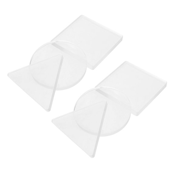 IMIKEYA 6Pcs Transparent Gel Plate Printing Supplies for Art Projects Scrapbooking and Monoprinting