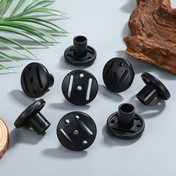 IMIKEYA 8 Pcs Tent Pole Caps POM Black Mushroom Vent Caps For Hiking Camping And Outdoor Uses