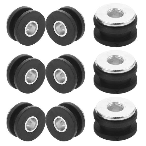 IMIKEYA 8Pcs Motorcycle Shock Absorption Rings Rubber and Steel Buffer Rings for Enhanced Stability and Control