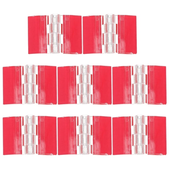 IMIKEYA Transparent Acrylic Hinges, Easy Install for Home Cabinets, Display Stands, Aquarium Lids - 8Pcs