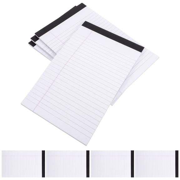 IMIKEYA White Legal Pads for Office, Minimalist Design, Task Management, Tearable, 8Pcs
