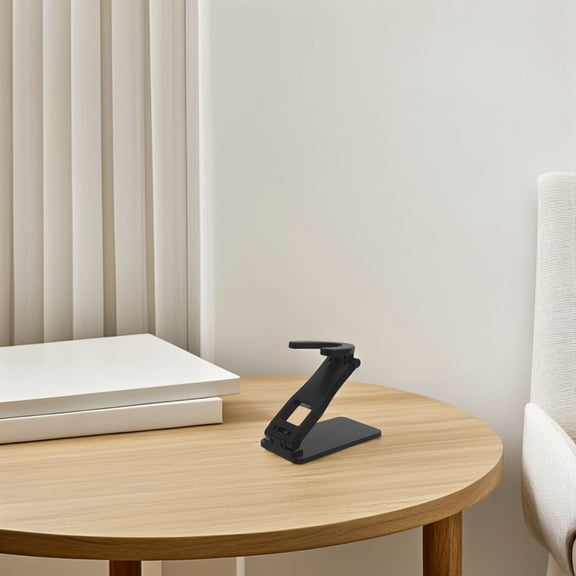 IMIKEYA Foldable Barcode Scanner Stand, Imikeya Black ABS Heavy Duty for Industrial Checkout Counters