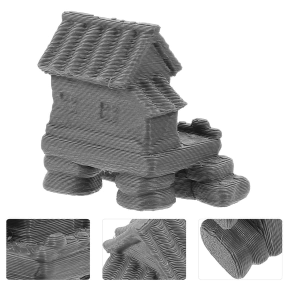 IMIKEYA Aquarium Landscape Decoration Fish Decor Dark Grey 1Set