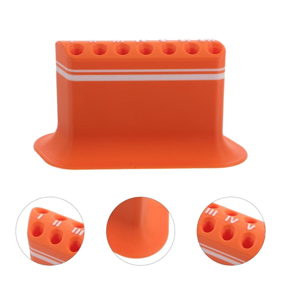 IMIKEYA Arrow Organizer Stand Orange for Home and Retail Display with Stable Protection Design