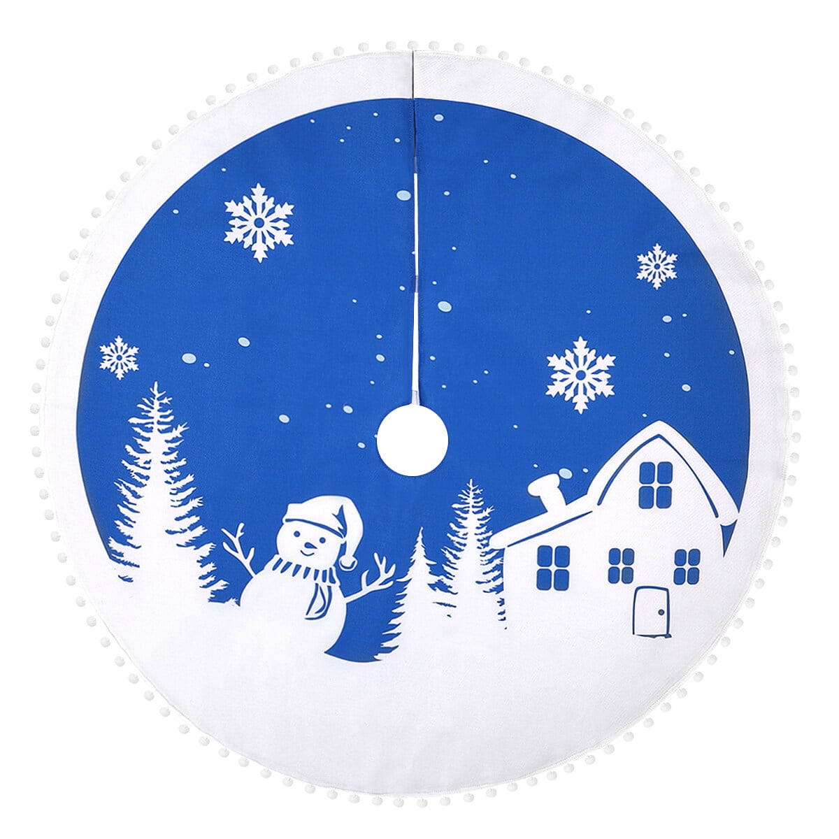 IMIKEYA Christmas Tree Skirt Festive Xmas Tree Base Mat Holiday