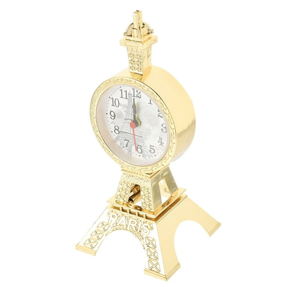 IMIKEYA Vintage Style Golden Alarm Clock for Home Decor with Sturdy Plastic Material