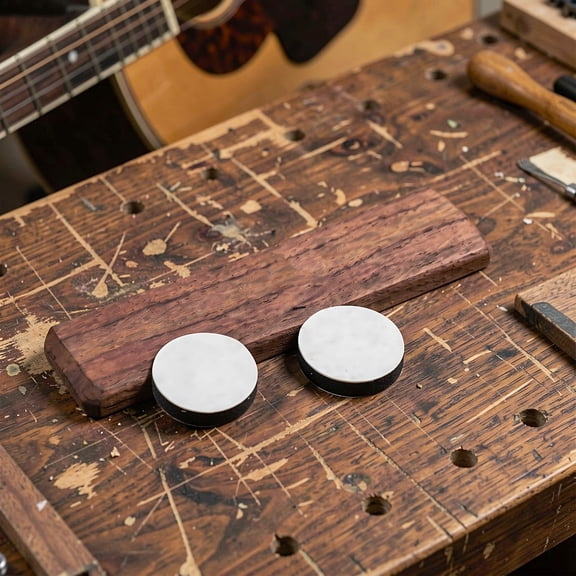 IMIKEYA Click Percussion Wood Block for Fingerstyle Rhythm, Brown
