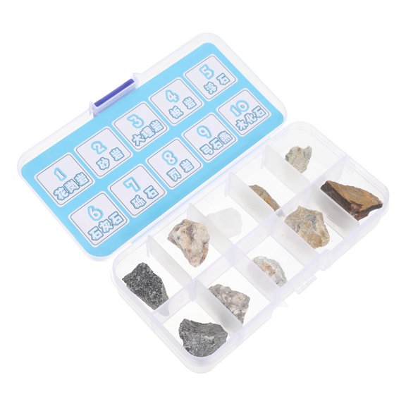 IMIKEYA Comprehensive Rock and Mineral Kit for Classroom Use with Portable Storage Box